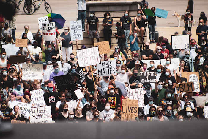 Many gathered in downtown Columbia, SC to demand justice following the death of George Floyd at the hands of police in June.